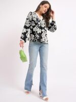 SheWill Thread Embroide Georgette Shirt Style Top with Button-Down Front, Colla Neckline, and Long Sleeves for a Chic and Elegant Everyday Look - Image 7