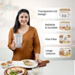 HomeEssentials Greek Yogurt & Curd Maker - 1100ml Fine Mesh Strainer with Lid | Multifunctional yoghurt Filter | Curd Maker for Home | Whey Separator | Perfect for Homemade Yogurt, Curd, Cheese & More - Image 5