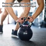 Gym Grip Pads For Weight Lifting: Dumbbell Lifting Rubber Grips Pad - Gym Workout Gloves Weight Lifting Grips - Pull Up Grips - Gymnastics Hand Grips For Men Women No Sweaty,Black - Image 4