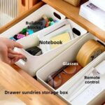 Multipurpose Plastic Storage Box and Organiser for Drawers, Kitchen, Bathroom & Desk | Slim Organizer Bins for Stationery, Makeup, Toys & More | Storage Organiser Pack of 4(26.5x10x9 cm) - Image 4