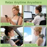 Bionic Heated Massager, Wireless Portable Shiatsu Neck and Back Massager, Electric Deep Tissue 4D Kneading Massage, Simulated Human Hand Design for Pain Relief and Muscle Relax-Green - Image 7