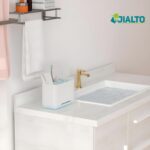 JIALTO Toothbrush Stand, Multipurpose Toothbrush Holder for Bathroom and Wash Basin, Tooth Brush Stand Storage for Toothbrush, Toothpaste and Cosmetic Items - Image 3