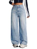 Nifty Women's Denim Stretchable High Waist Baggy Jeans for Women - Image 9