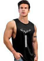 AUSK Men Vest || Gym Tshirt for Men || Karma Printed Sleeveless Regular Fit T Shirt for Mens - Image 3