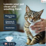 Pet Wipes for Dogs & Cats | 160 Count | 80 x Pack of 2 | Vet Recommended Grooming Wipes |Alcohol-Free Wet Wipes for Cats & Dogs|Pets Dry Bathing, Paw Cleaning| Aloe Vera, Jojoba Oil, Vitamin E - Image 3