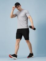 CHKOKKO Men Polyester Solid Quick Dry Half Sleeve Regular Fit Round Crew Neck Active Sportswear Gym T-Shirt for Workout Training Running and Fitness Activities - Image 40