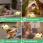 Desidiya® Lying Panda Night Light - Soft Silicone Color-Changing LED Touch Lamp with Timer for Bedroom & Office - Image 5