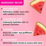 Dot & Key Watermelon Cooling Hydrogel Under Eye Patches for Dark Circles & Puffiness Reduction | With Hyaluronic & Niacinamide | Eye Patches | Instantly Hydrates, & De-Puffs | 60 Patches - Image 3