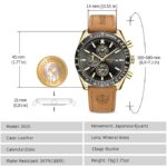 NIBOSI Men's Watch Analog Silicone Quartz Wrist Watch for Men Business Waterproof Sport Stainless Steel Leather Watch with Calendar - Image 2