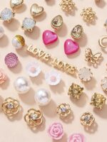 Shining Diva Fashion 30 Pairs Combo Set Latest Stylish Earrings for Women and Girls (14780er) - Image 3