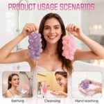 Grape Shape Exfoliating Soap Bar for Face & Body – Deep Cleanse, Gentle Scrub, Bath Soap for Women & Men Skin Brightening Soap For Men & Women (ice bath) - Image 6