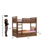 Ganpati Arts Solid Sheesham Wood Swift Bunk Bed Twin Over Bed with Ladder Wooden Bunk Bed with 2 Drawer Storage for Bedroom Living Room Home (Teak Finish) - Image 2