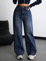 Nifty Women's Denim Stretchable High Waist Baggy Jeans for Women - Image 8