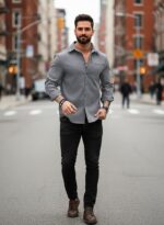 Lymio Men Shirt || Solid Shirt for Man || Full Sleeve || Casual Style (Packs Also Available) (Utility) - Image 10