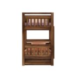 Ganpati Arts Solid Sheesham Wood Swift Bunk Bed Twin Over Bed with Ladder Wooden Bunk Bed with 2 Drawer Storage for Bedroom Living Room Home (Teak Finish) - Image 6