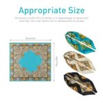 PALAY® 3Pcs Silk Scarf for Women Stylish, Satin Neck Head Scarf for Women, 35 In Square Summer Comfy Beach Hair Scarf, Fashion Print Silk Scarves for Woman Ladies Gift - Image 2