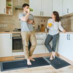 2 Pcs Kitchen Mats Set – Waterproof Memory Foam Anti-Fatigue Mat Non-Slip Rug for Kitchen, Sink, Laundry & Home Office – 120x40 cm + 40x60 cm (Cooking Time Design) - Image 3