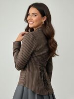 Solid Front Button Long Sleeve Casual Shirt for Women' & Girl's - Image 15