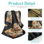 PALAY® 3Pcs Silk Scarf for Women Stylish, Satin Neck Head Scarf for Women, 35 In Square Summer Comfy Beach Hair Scarf, Fashion Print Silk Scarves for Woman Ladies Gift - Image 3