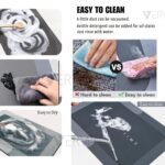 2 Pcs Kitchen Mats Set – Waterproof Memory Foam Anti-Fatigue Mat Non-Slip Rug for Kitchen, Sink, Laundry & Home Office – 120x40 cm + 40x60 cm (Cooking Time Design) - Image 8