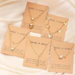 Shining Diva Fashion 5 Pcs Latest Stylish Heart Butterfly Pearl Necklace Jewellery Set for Women Pendant Necklace Gifts for Girls (16476np) - Image 4