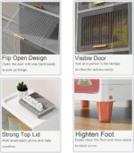 JD FRESH 5 Tier Foldable Plastic Rack for Storage/Kitchen Cupboard/Versatile and Sturdy Wardrobe for Clothes/Multipurpose Storage Organizer/Closet for Bedroom/Living Room/Laundry Room (Transparent) - Image 3