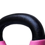 Amazon Brand - Symactive Neoprene Coated Kettlebell (Black,Pink) - Image 3