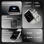 Fire-Boltt Ninja Call Pro Max Bluetooth Calling Smart Watch, 2.01" HD Display, 120+ Sports Modes, Health Suite, AI Voice Assistance, SpO2 & Heart Rate Monitor Smartwatch for Men & Women - Black - Image 22