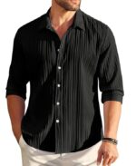 ROYALSCOUT Men's Popcorn Full Sleeves Casual Shirt | Men Stylish Regular Fit | Button-Down Stylish Shirt for Party & Casual Wear - Image 8