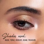 Lakme Be-Jewel Multichrome Eyeshadow Palette |10 Rich Shades | Velvety Mattes, Gleaming Shimmers, Marble Tones and High-Impact Foils | - Gilded Glow 12g - Image 3
