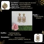 Mehendi Polish Earrings – Traditional Design for Women - Image 6
