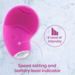 iGRiD Facial Cleansing Massager, Smart Facial Cleansing Device with Silicone Brush & Anti-Aging Massager - Waterproof Lift, Firm, and Tone Skin on Face and Body - Image 2