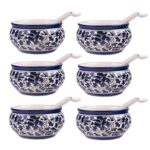 Maya | Hand-Painted Ceramic Soup Bowl Set of 6 with Spoons | 300ml Each | Multi-Purpose Serving Bowls for Soup, Snacks, Noodles | Elegant Gift Set | Microwave & Dishwasher Safe (Warli) - Image 5