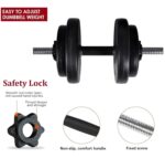 BULLAR Home Gym Set, 8kg to 20kg with 3 Straight Curl Rod and 2 Dumbbell Rods, Gym Combo, and Home Workout Equipments with PVC Weights Plates (16kg Set) - Image 2