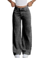 Nifty Women's Denim Stretchable High Waist Light Wash Baggy Jeans || Back Pocket Bow tie Detail - Image 8