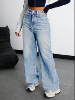 Nifty Women's Denim Stretchable High Waist Baggy Jeans for Women - Image 12