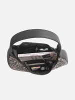 ZOUK Small Shoulder Bag | Vegan Leather Evening Bag for Women with Shoulder Strap, Zip Closure & Water-Resistant Lining | Stylish Handcrafted Purse | - Image 5