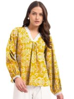 SheWill Thread Embroide Georgette Shirt Style Top with Button-Down Front, Colla Neckline, and Long Sleeves for a Chic and Elegant Everyday Look - Image 14