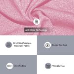 CHKOKKO Womens Stylish Activewear Quick Dry Lightweight Breathable Printed Round Neck Half Sleeve Regular Fit Gym T Shirt for Sports Yoga and Training - Image 2