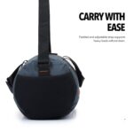 Boldfit Gym Bags for Men Compact Sports Duffle for Women Unisex Duffle Bag for Carry & Travel Adjustable for Shoes Towel Duffel Sports Bag 22L - Black - Image 4