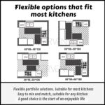 2 Pcs Kitchen Mats Set – Waterproof Memory Foam Anti-Fatigue Mat Non-Slip Rug for Kitchen, Sink, Laundry & Home Office – 120x40 cm + 40x60 cm (Cooking Time Design) - Image 4