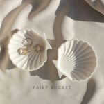 Aesthetic Handcrafted White Concrete Shell Trinket Tray | Elegant Jewelry, Makeup & Table Organizer | Multipurpose Home Decor & Candle Tray | 9.5×9.5cm - Image 3