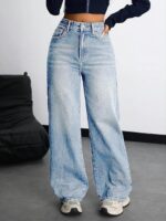 Nifty Women's Denim Stretchable High Waist Baggy Jeans for Women - Image 11