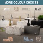 Soap Dispenser for Kitchen Sink (Black) - Soap Stand for Kitchen Sink, Soap Holder Sponge Holder, Dish Soap Dispenser & Dishwasher Dispenser for Wash Basin Organizer - Image 6