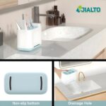 JIALTO Toothbrush Stand, Multipurpose Toothbrush Holder for Bathroom and Wash Basin, Tooth Brush Stand Storage for Toothbrush, Toothpaste and Cosmetic Items - Image 4