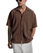 Casual Shirt for Men|| Shirt for Men|| Men Stylish Shirt||Button Down Shirts Half Sleeve Bubble Fashion Textured Shirt