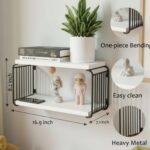 DIY Wall Shelf Mounted Wooden Floating Shelves for Living Room Setup Box Holder Books Storage Display Racks for Toiletries, Organizer, Kitchen, Bedroom Set of 2 - Image 3