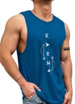 AUSK Men Vest || Gym Tshirt for Men || Karma Printed Sleeveless Regular Fit T Shirt for Mens - Image 7
