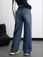 Nifty Women's Denim Stretchable High Waist Baggy Jeans for Women - Image 3