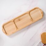 Nestasia Set of 3 Borosilicate Glass Snack Jars with Wooden Tray | Stylish Storage Jars with Bamboo Lids for Masala, Dry Fruits, Nuts, and Snacks | Ideal for Home, Kitchen and Gifting - Image 5